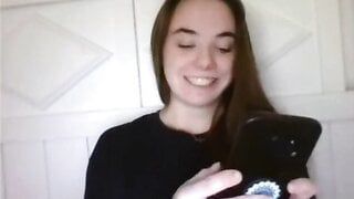 Omegle teen showing off her nudes