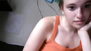 Perfect blonde hottie flash big tits