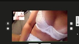 blonde whore masturbates to my big cock