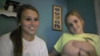 Big tiddies on a teen
