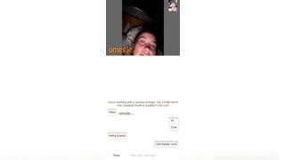 Omegle girl shows her boobs and rubs her pussy