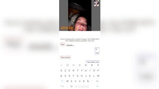 Omegle girl shows her boobs and rubs her pussy