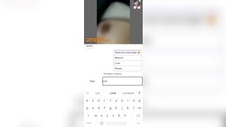 Omegle hot girl show Ur boobs and rub Ur pussy