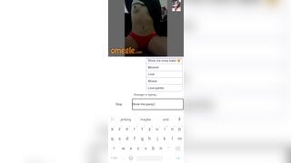 Omegle hot girl show Ur boobs and rub Ur pussy