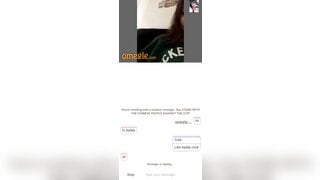 Omegle hot girl show Ur boobs and rub Ur pussy