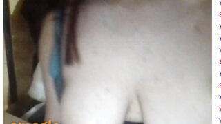 Beautiful woman touching herself