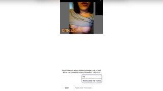 Hot girl showing tits