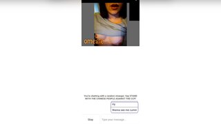 Hot girl showing tits