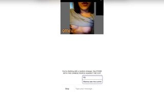 Hot girl showing tits