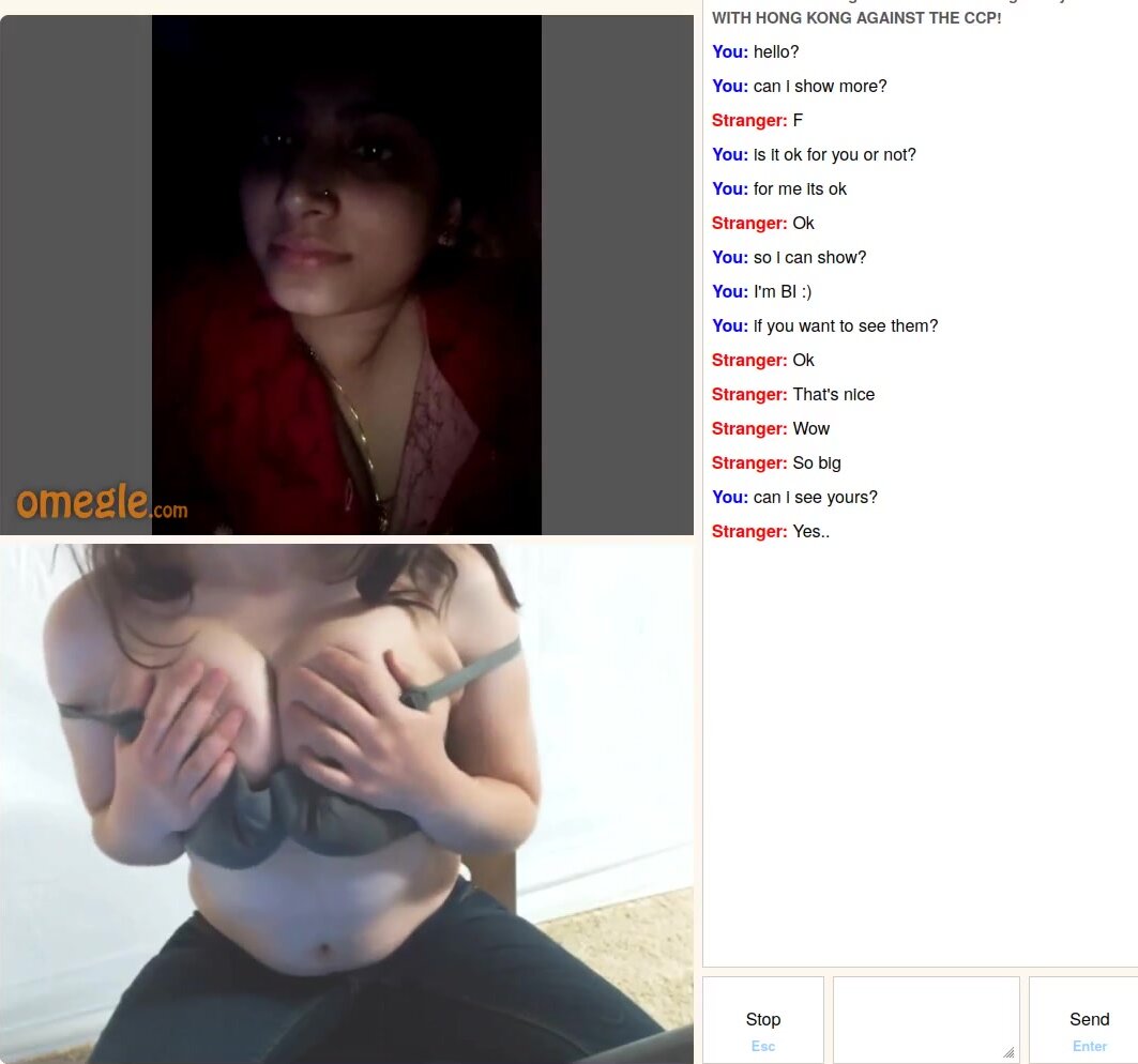 Omegle boobs showing