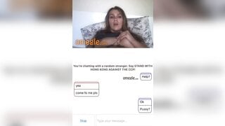Hot milf plays with her tits while watching my teen cock