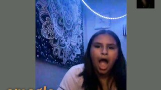 beautiful girls reacting big rosy dick of a brazilian youn