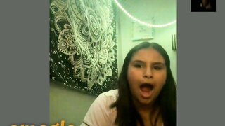beautiful girls reacting big rosy dick of a brazilian youn