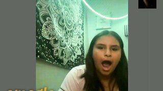 beautiful girls reacting big rosy dick of a brazilian youn