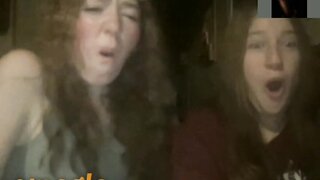 beautiful girls reacting big rosy dick of a brazilian youn