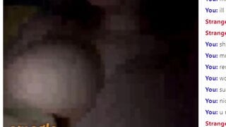Beautiful teen from omegle cums twice and licks it