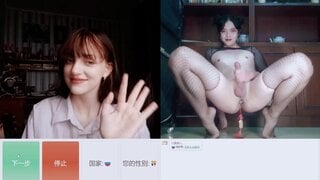 OMETV Hot russian girl react to asian trans