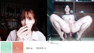 OMETV Hot russian girl react to asian trans