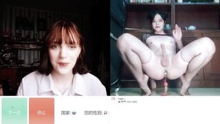 OMETV Hot russian girl react to asian trans