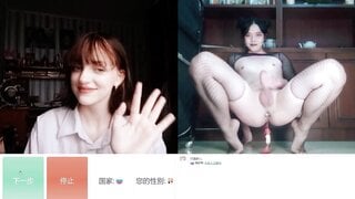 OMETV Hot russian girl react to asian trans
