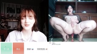 OMETV Hot russian girl react to asian trans