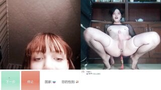 OMETV Hot russian girl react to asian trans