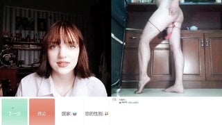 OMETV Hot russian girl react to asian trans