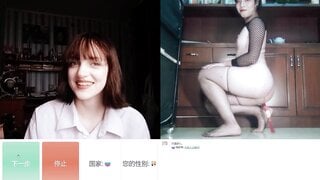 OMETV Hot russian girl react to asian trans