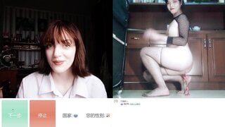 OMETV Hot russian girl react to asian trans