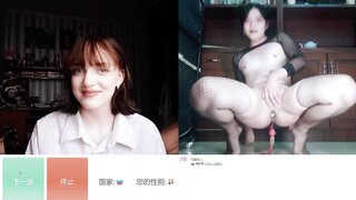 OMETV Hot russian girl react to asian trans