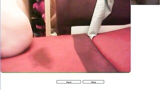 Naughty German bates on Chatroulette