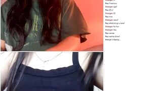 Omchater omegle horny girl masturbates with vibrator