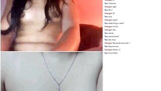 Omchater omegle horny girl masturbates with vibrator