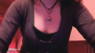 Girl plays the omegle game