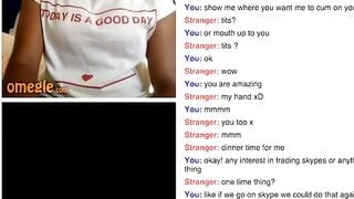 Horny ebony fingering on omegle