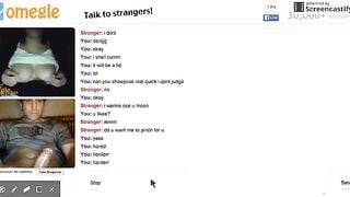 Omegle Girl Shows Wetness