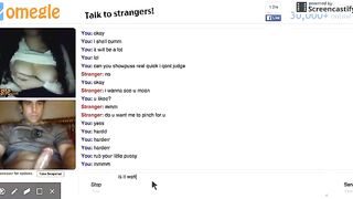 Omegle Girl Shows Wetness