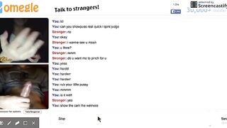 Omegle Girl Shows Wetness