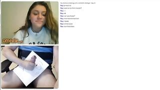 Omegle Girl Shows Off Boobs