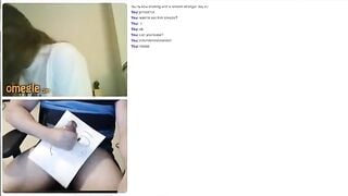 Omegle Girl Shows Off Boobs