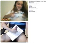 Omegle Girl Shows Off Boobs