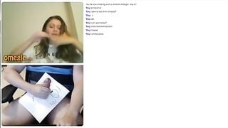 Omegle Girl Shows Off Boobs