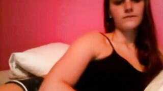 Hot Teenage Girl With Incredible Tits Rubs Vagina