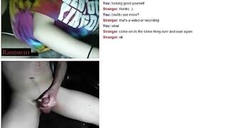 Omegle Hot Girl Cums for Me
