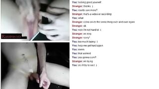 Omegle Hot Girl Cums for Me
