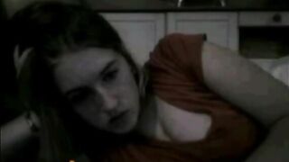 Red Shirted Omegle Girl Teases
