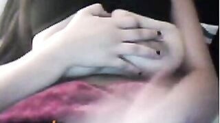 Omegle Girl Teases Her Big Tits