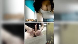Omegle Girl With Big Tits Makes Me Cum