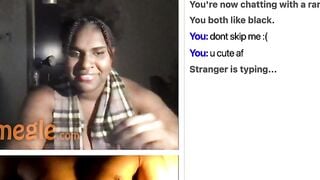 Omegle Thick Black Girl Twerks For Bbc
