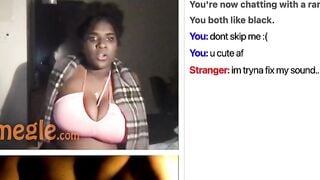 Omegle Thick Black Girl Twerks For Bbc